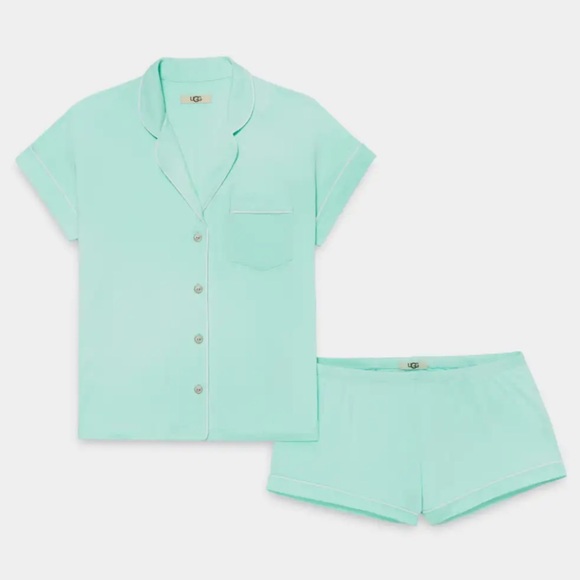 UGG Other - UGG Amelia Short Jersey Pajamas in Mint green W1363 Sz M